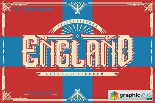 England + Poster vector