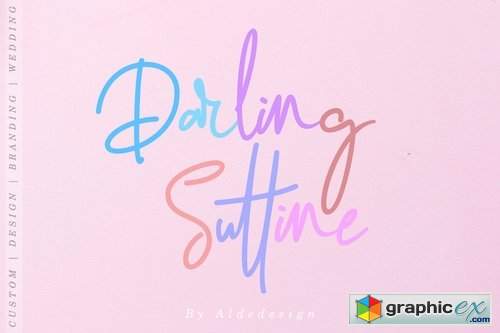 Darling Suttine Signature Font