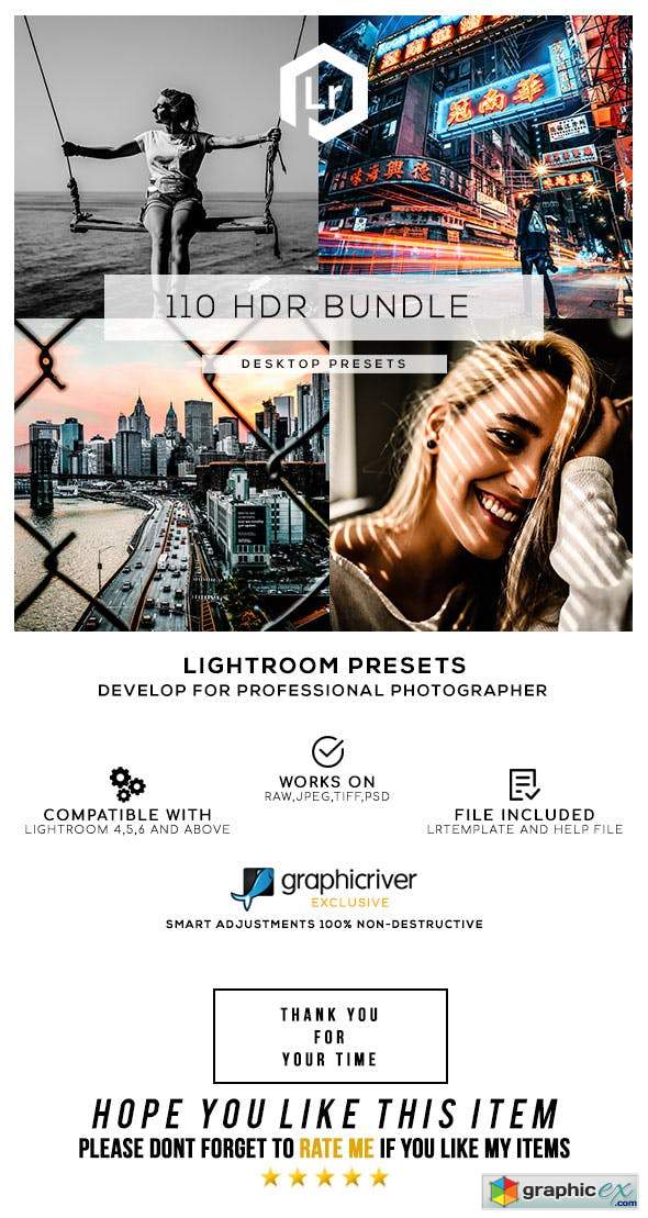 110 HDR Bundle Lightroom Presets