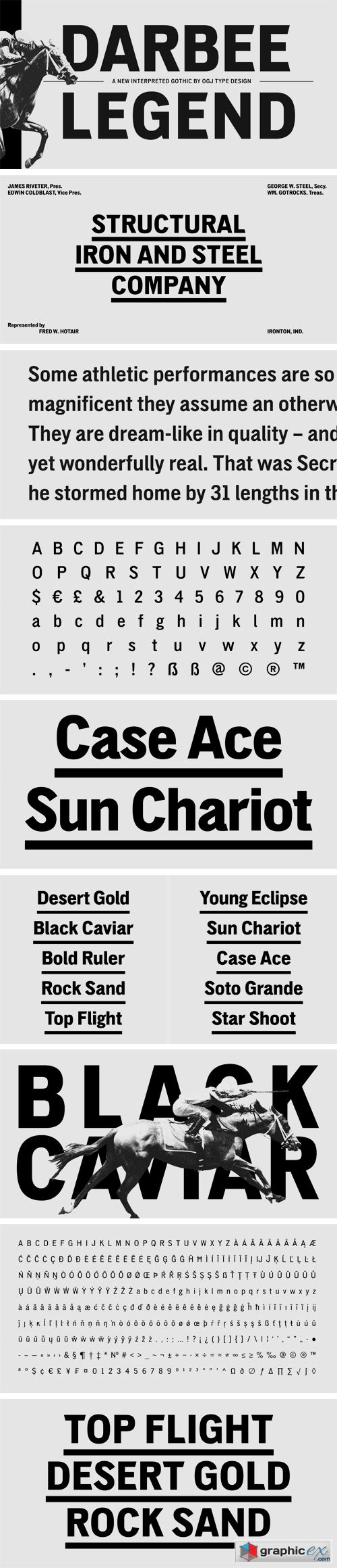 Darbee Legend Font Family