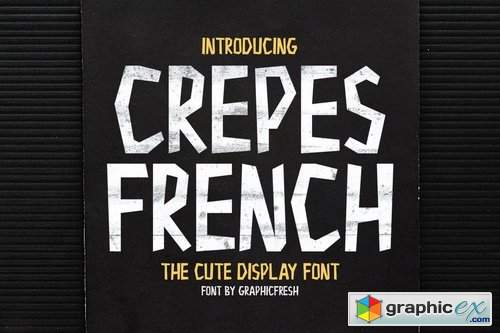 Crepes - The Cute Display Font