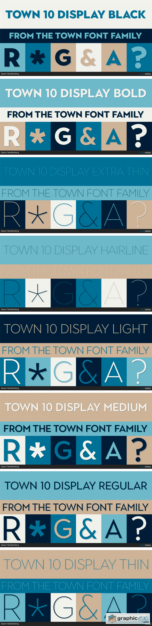 Town 10 Display Font Family