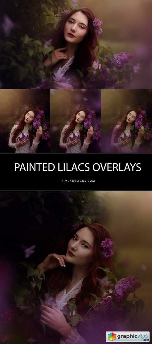 Kimla Designs Painted Lilacs Overlays