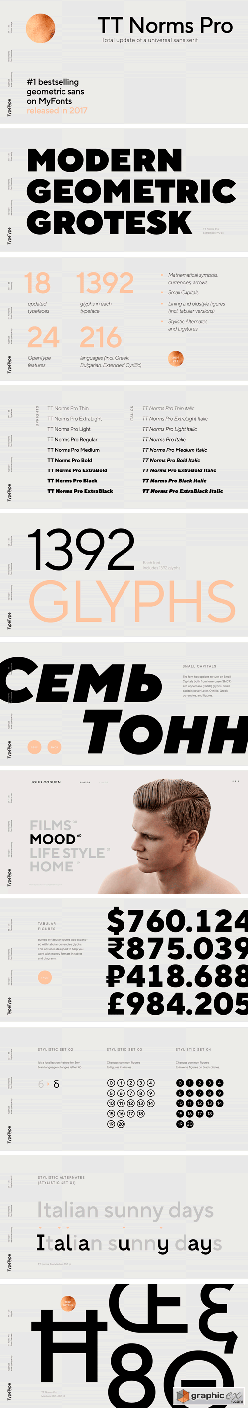 TT Norms Pro Font Family (Updated, v2.000, 2019)