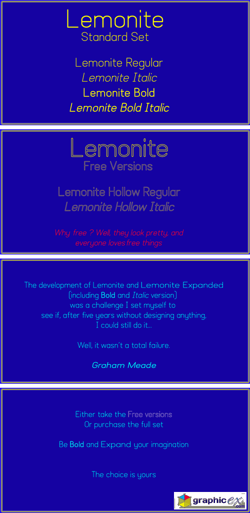 Lemonite Font Family