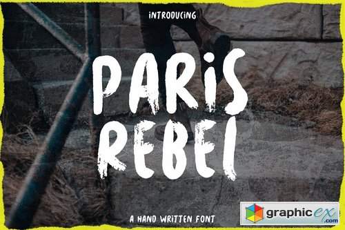 Paris Rebel - Rough Handwritten Font