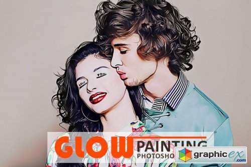 Glow Painting Photoshop Action