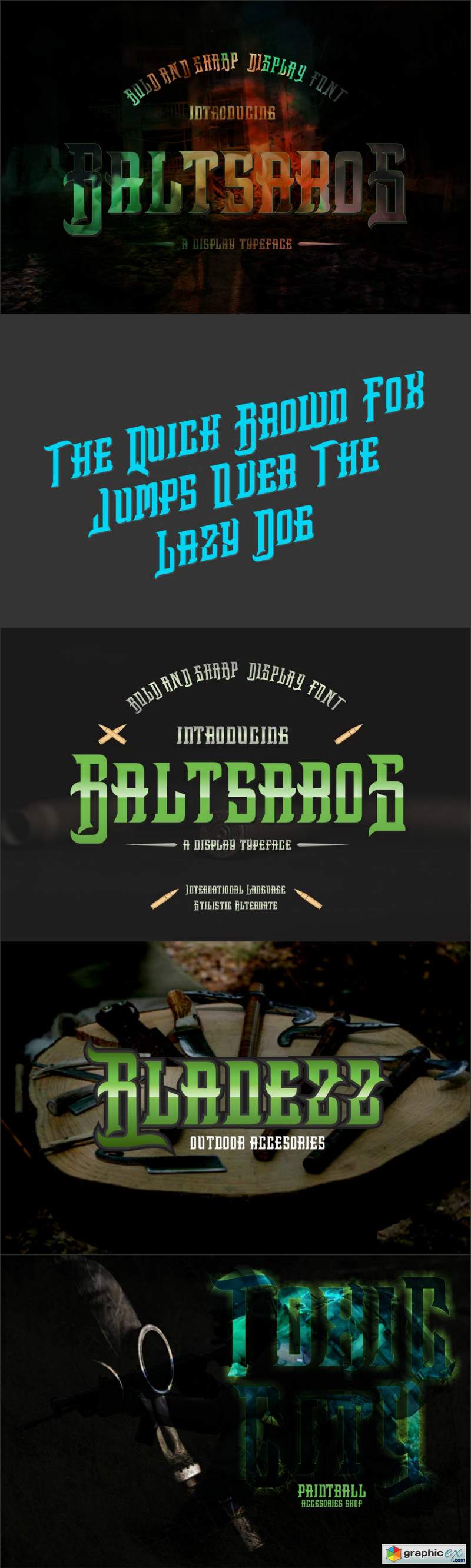 BaltsaroS -Heavy Metal black Font