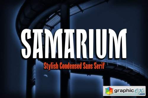 Samarium A Bold Condensed Font