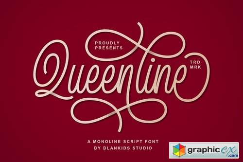 Queenline Script Font