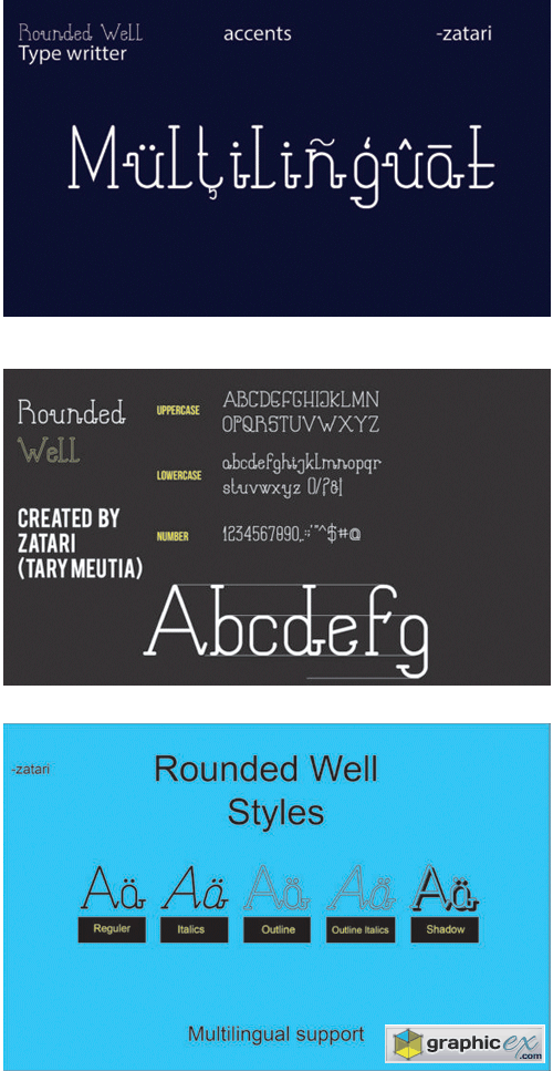 Rounded Well Font