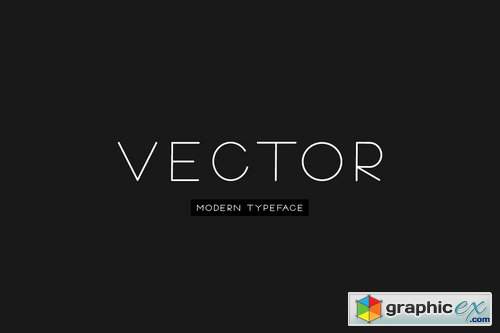 VECTOR - Minimal & Modern Typeface