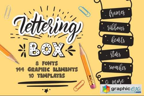 Lettering box Creative collection