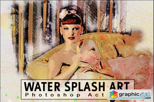 Water Splash Art Photoshop Action