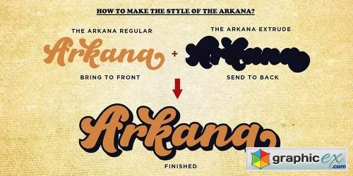 Arkana Font Family - 2 Fonts