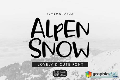 Alpen Snow Font