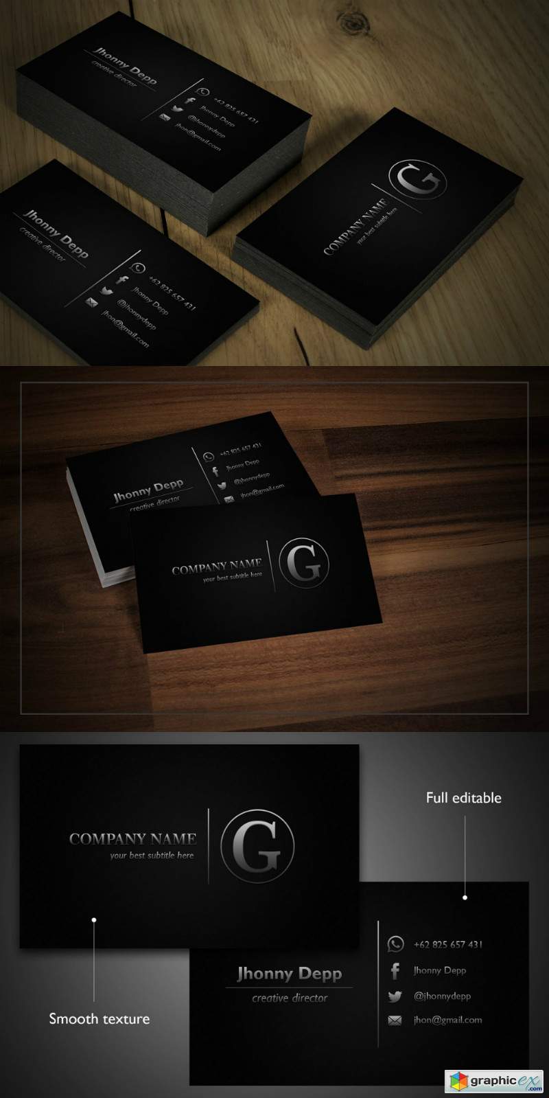 Shiver business cards