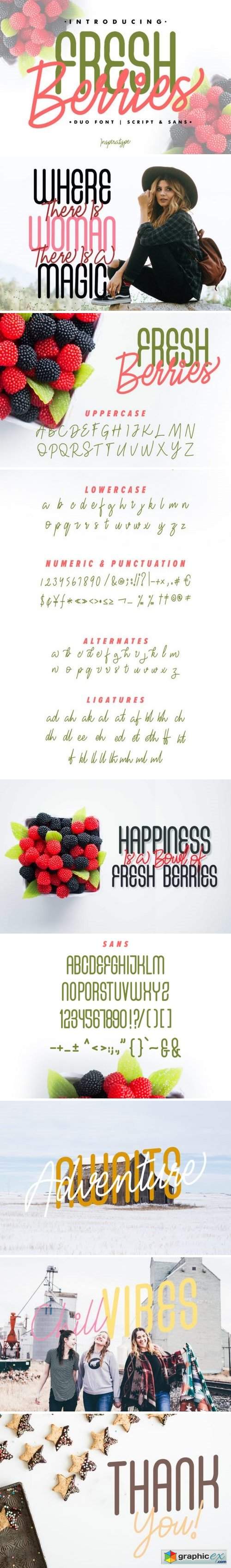 Fresh Berries Font
