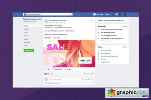 Facebook Color Channel Post Template