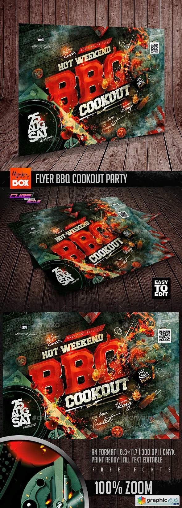 Flyer BBQ Cookout Party