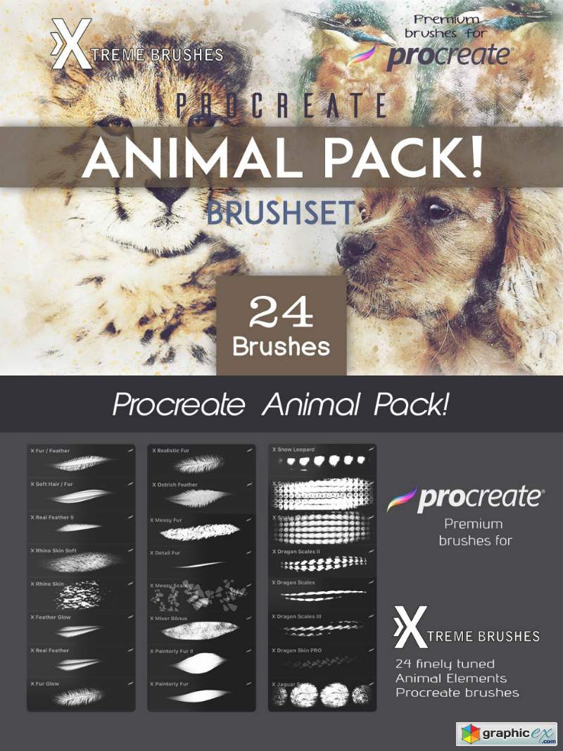 Procreate Animal Pack