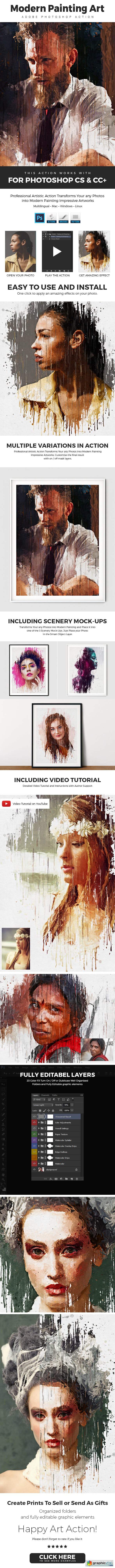 Modern - Painting Art Photoshop Action