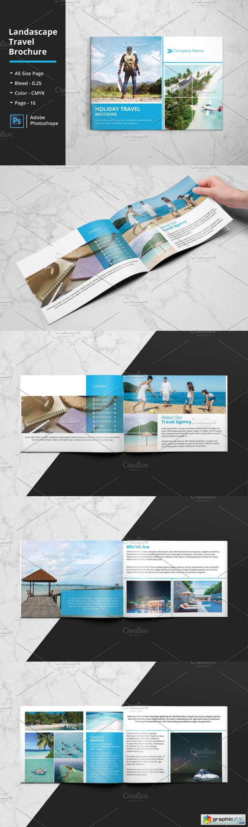 Travel Agency Catalog Brochure V863