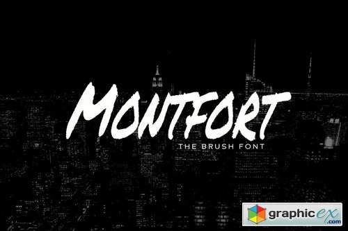 MONTFORT - Custom Handmade Brush Font