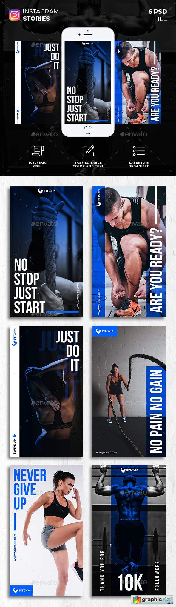Fitness Gym Instagram Stories