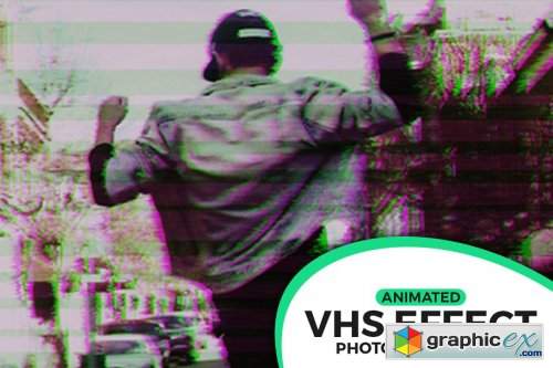 Animated VHS Effect Action