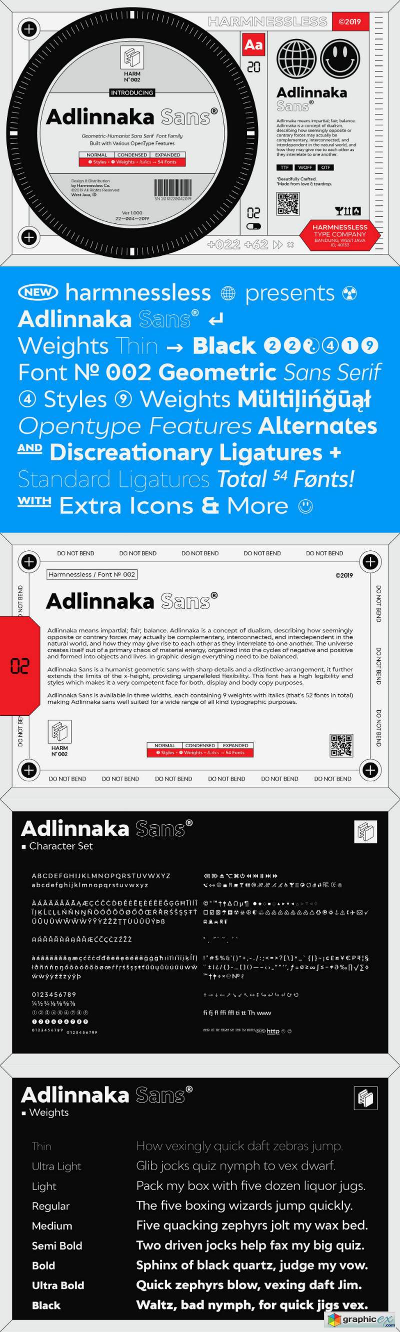 Adlinnaka - Font Family