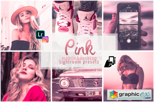 Pink presets mobile instagram pc filter rose effects vsco