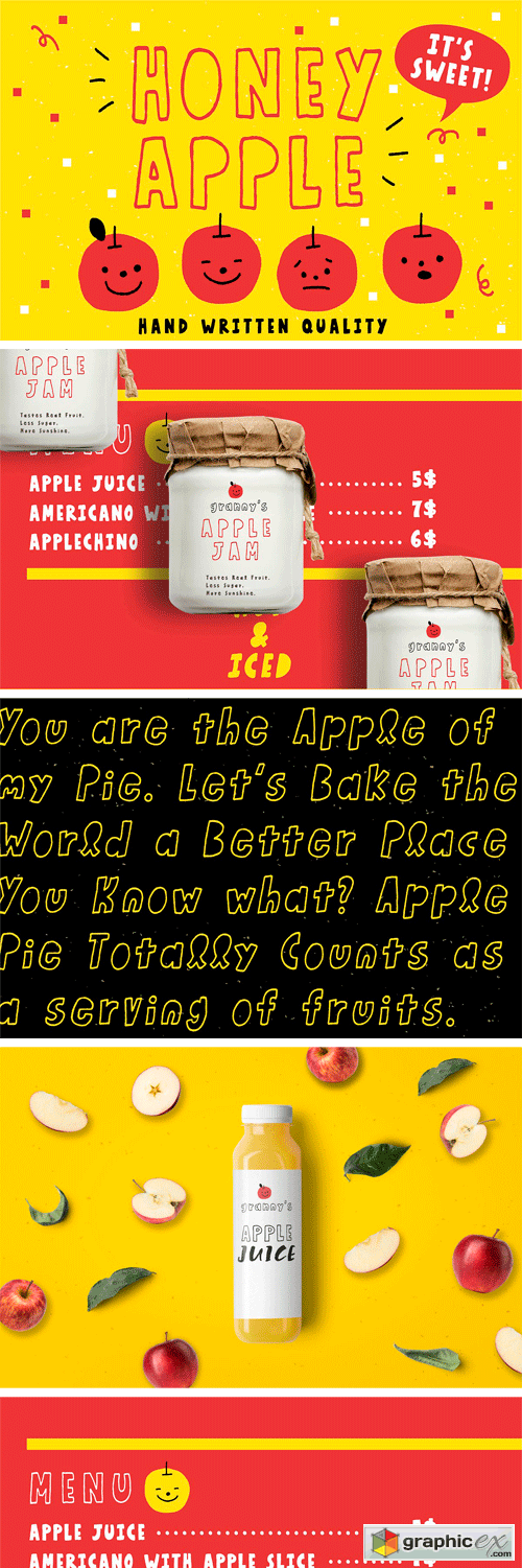 Honey Apple - Juicy Typeface