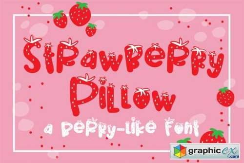 Strawberry Pillow Font
