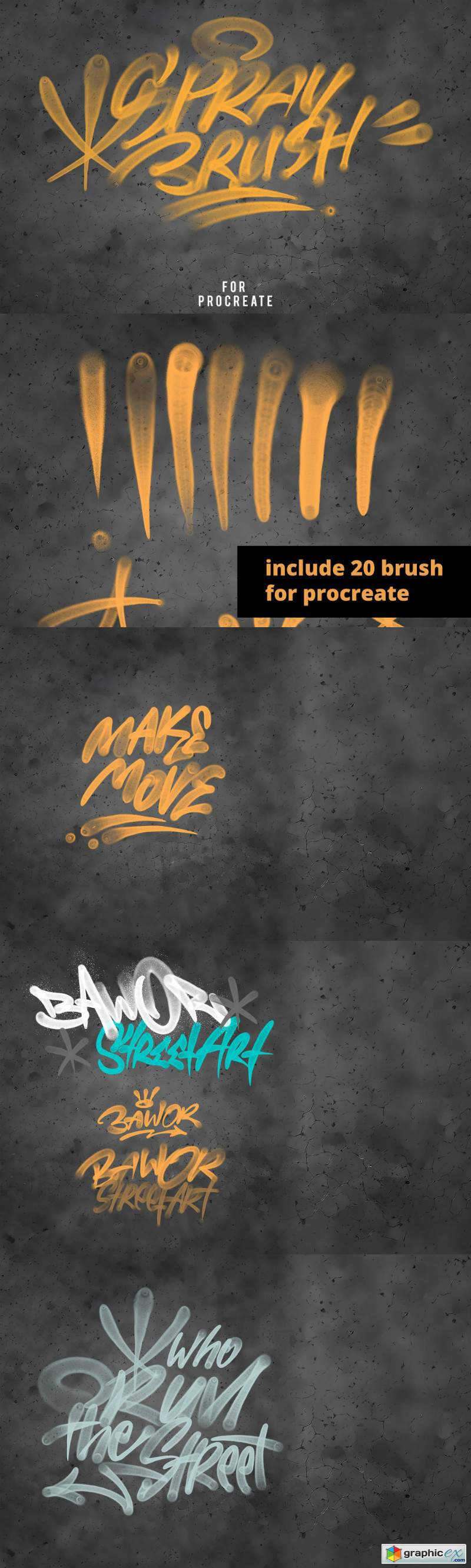 Procreate Graffiti Brush Set