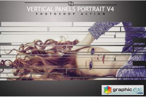 Vertical Panels Portrait V4 Photoshop Action