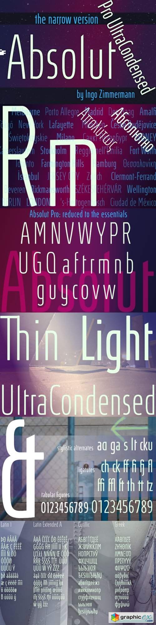 Absolut Pro Ultra Condensed Font