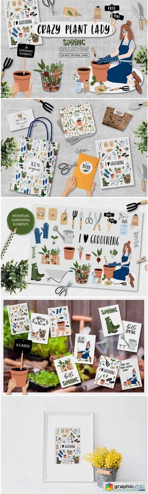 Crazy Plant Lady - Gardening Set