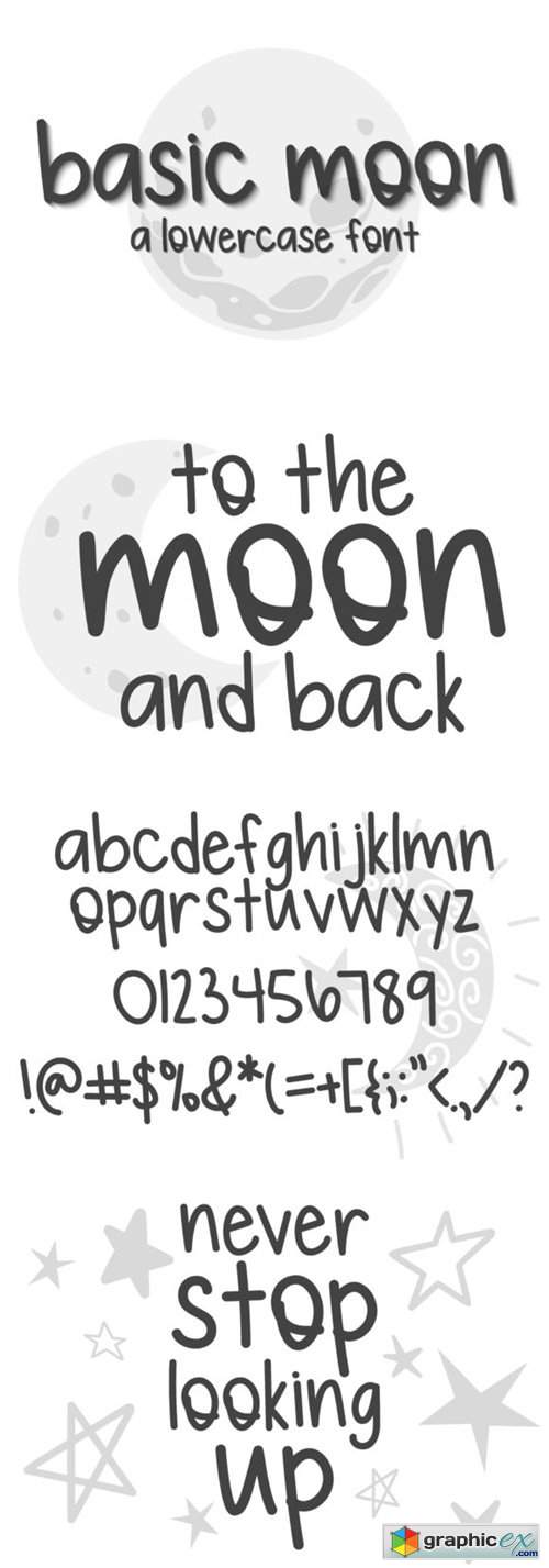 Basic Moon Font