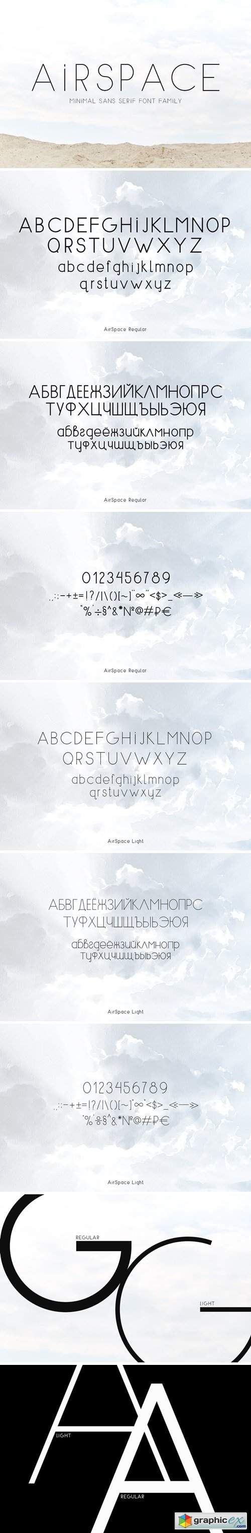 AIRSPACE | Minimal Sans Serif Font