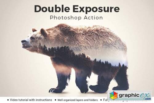 Double Exposure V1 Photoshop Action