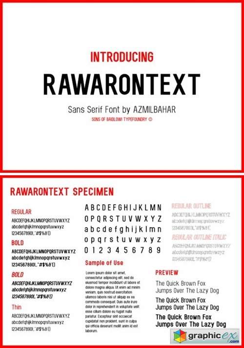 Rawarontext Font