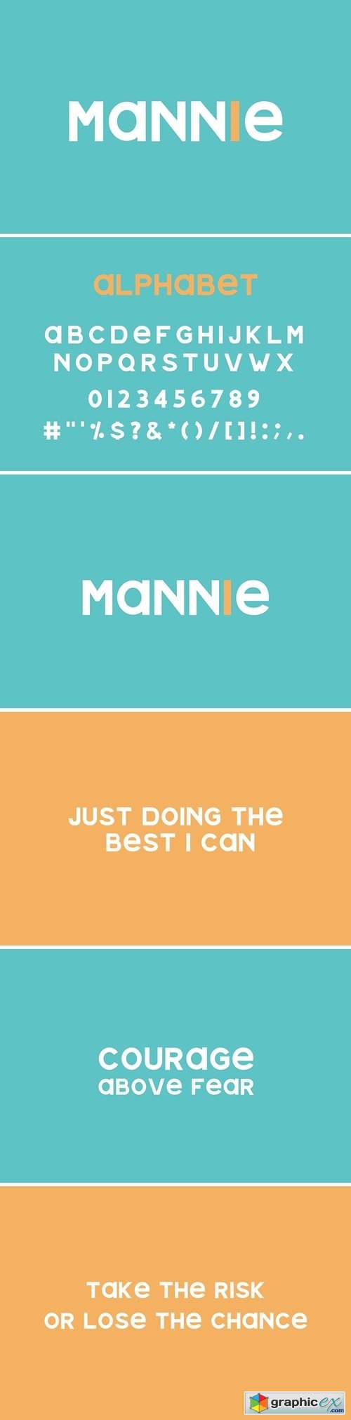 Mannie Typeface