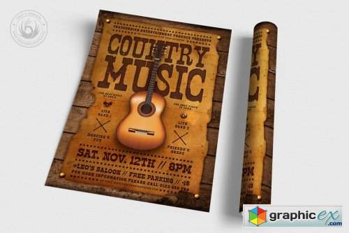 Country Music Flyer Template