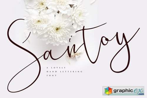 Santoy - Hand Lettering Font