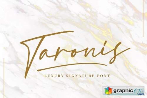Taronis Signature Font