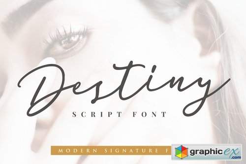 Destiny Signature Font » Free Download Vector Stock Image Photoshop Icon