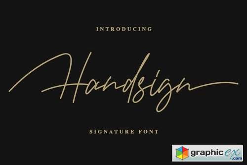 Handsign Font