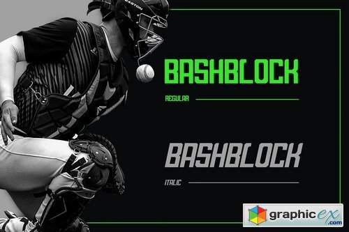 BashBlock Script Font 