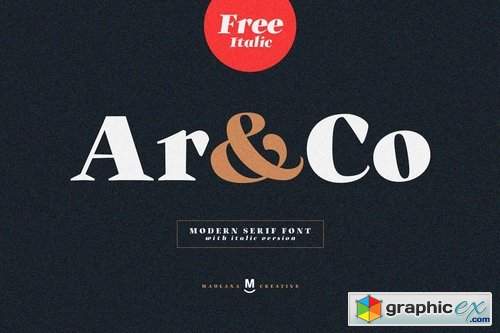 Ar and Co Serif Font 